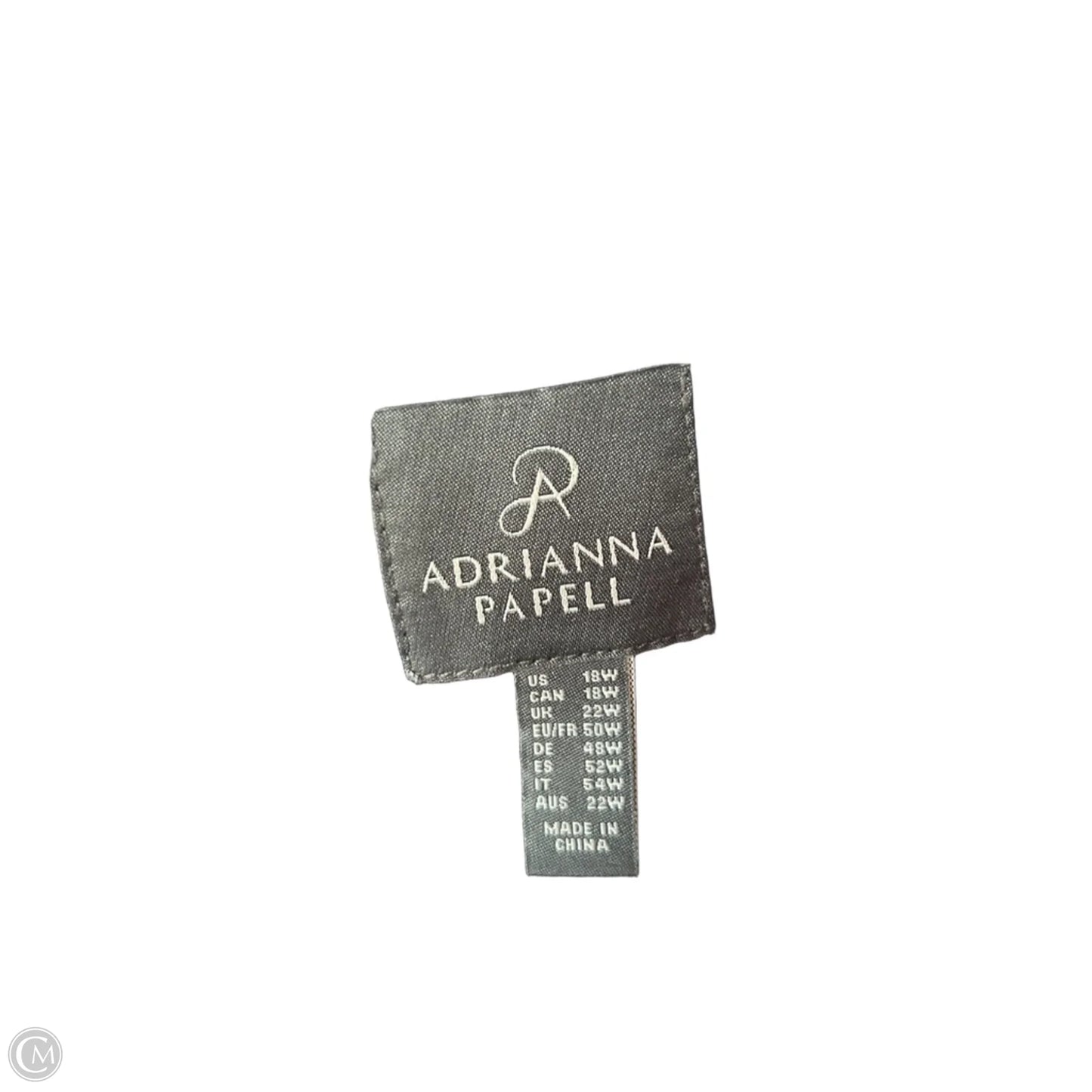 Dress Party Midi By Adrianna Papell In Black & Pink, Size: 1x