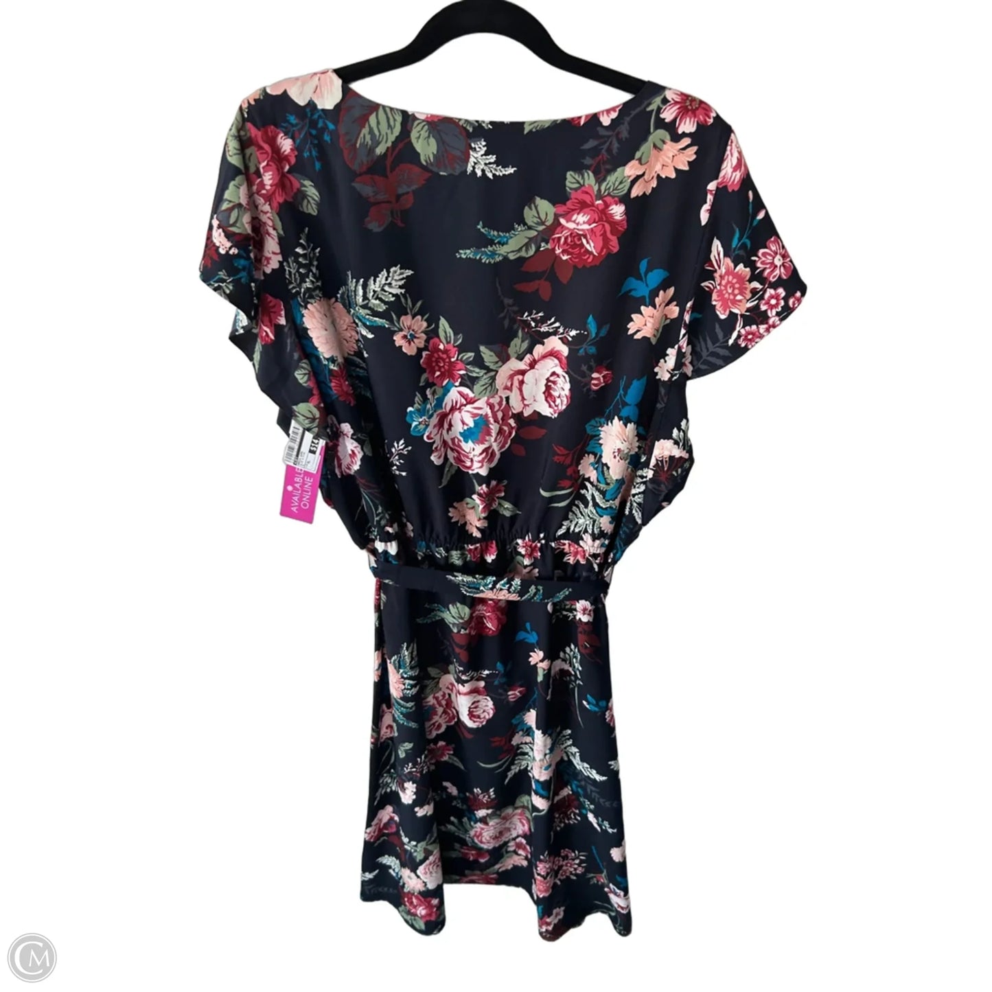 Dress Work By Loft In Blue & Pink, Size: Xl