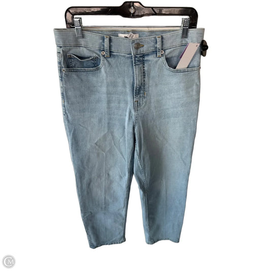 Jeans Straight By Spanx In Blue Denim, Size: 14