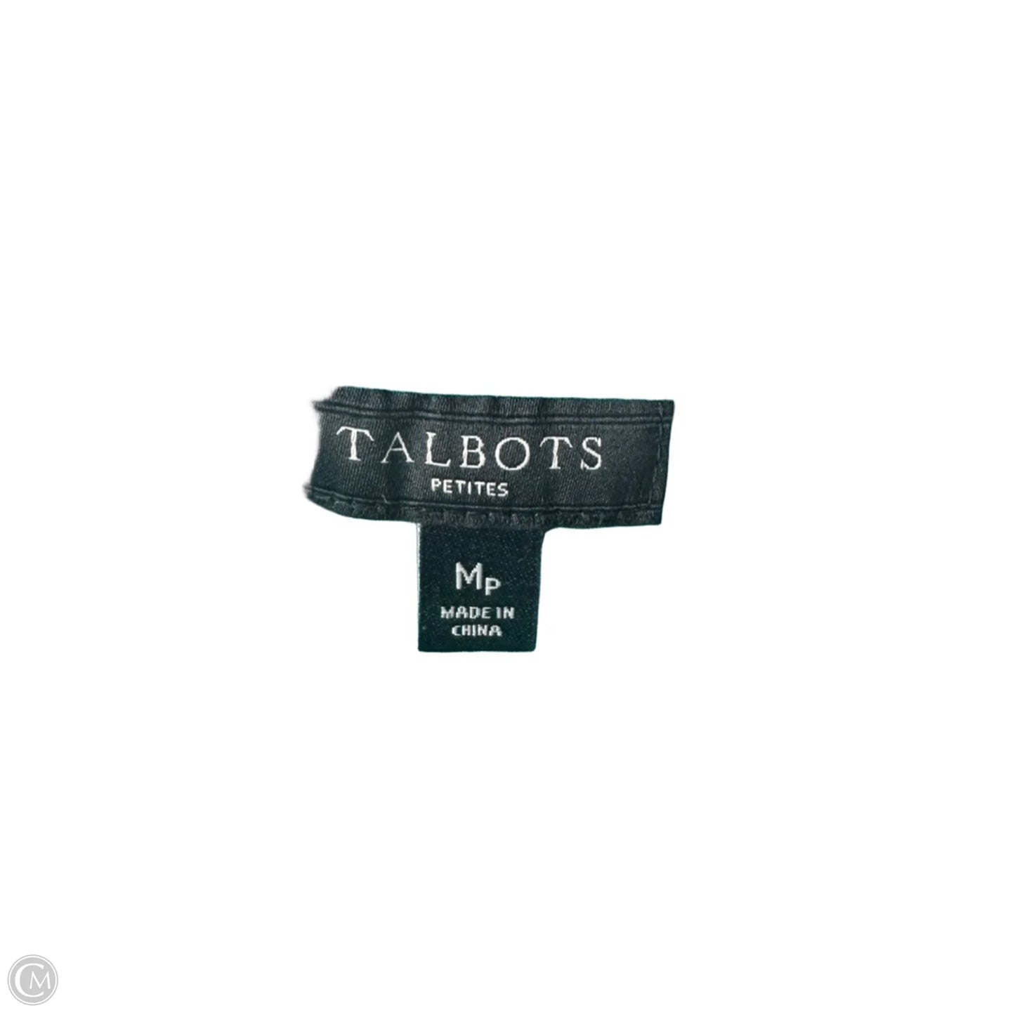 Blouse Sleeveless By Talbots In Green, Size: Mp