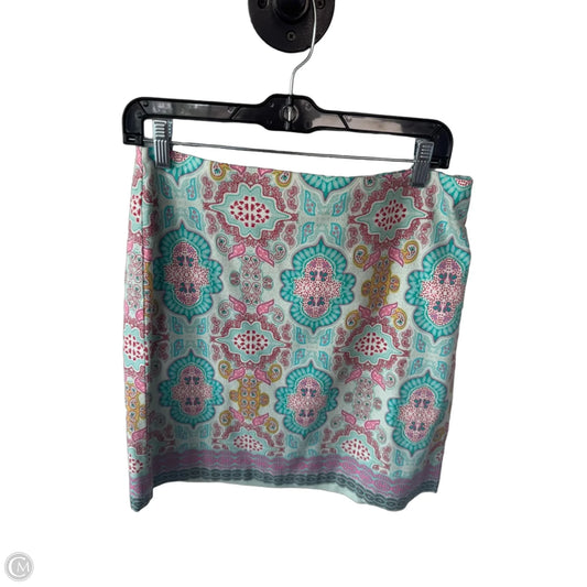 Skirt Mini & Short By Talbots In Green & Pink, Size: 4