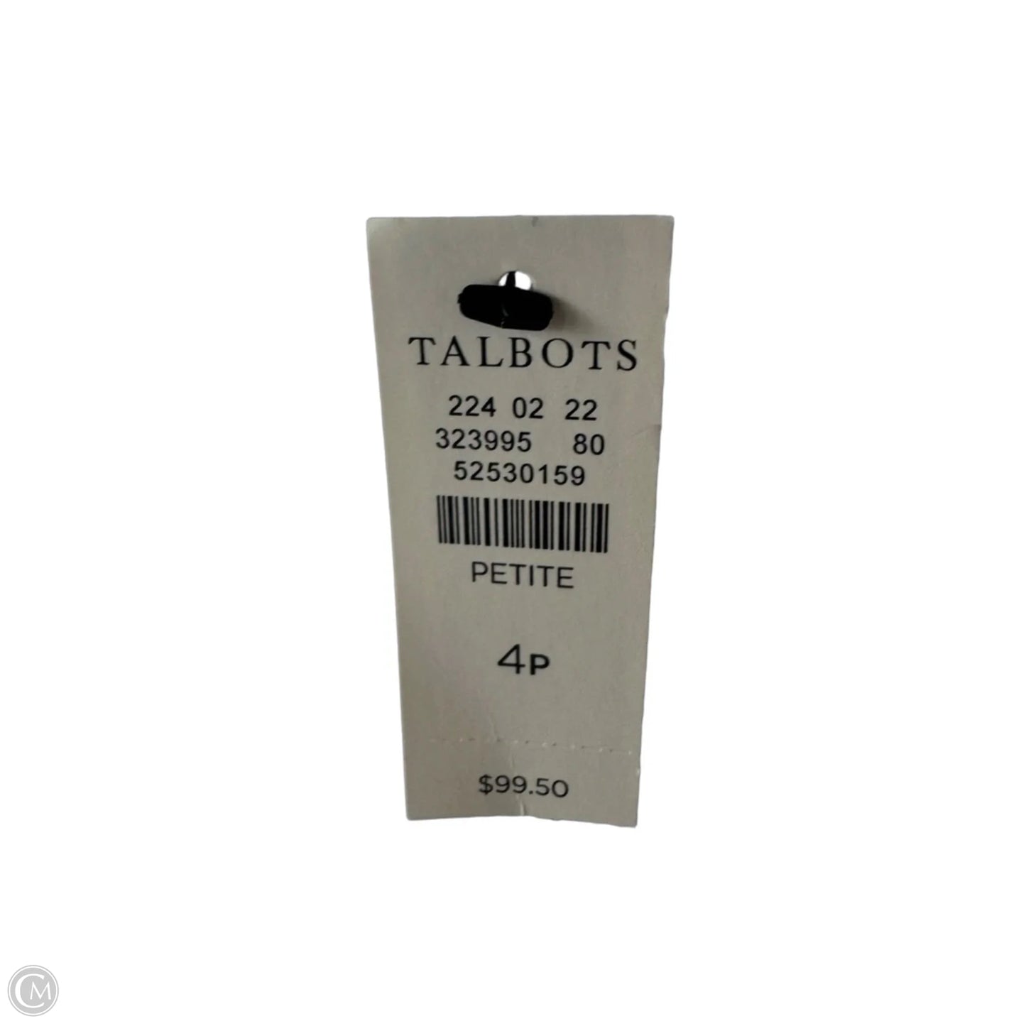 Jeans Skinny By Talbots In White Denim, Size: 4p