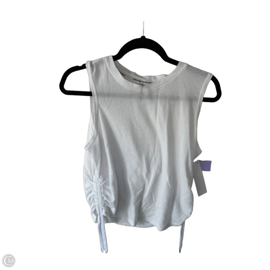 Top Sleeveless By Calvin Klein In White, Size: L