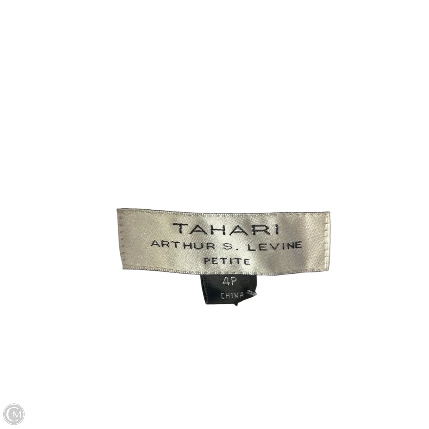 Blazer By Tahari By Arthur Levine In Black & Gold, Size: Sp