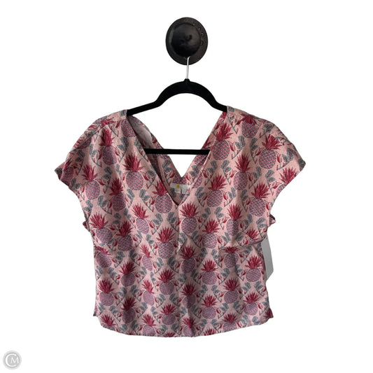 Blouse Sleeveless By Boden In Pink & Red, Size: M