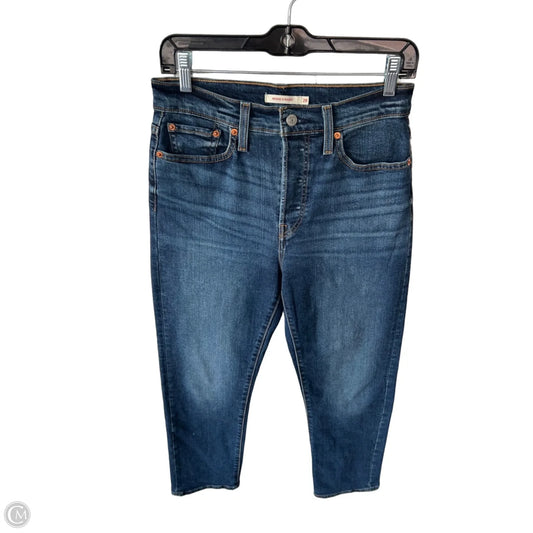 Jeans Straight By Levis In Blue Denim, Size: 6