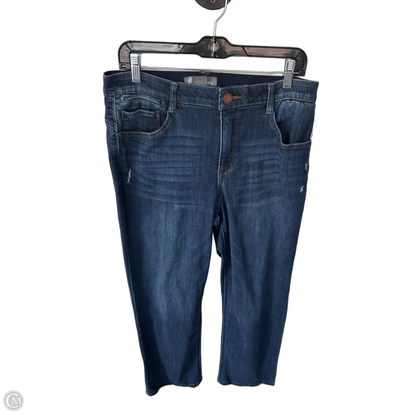 Jeans Straight By Democracy In Blue Denim, Size: 12