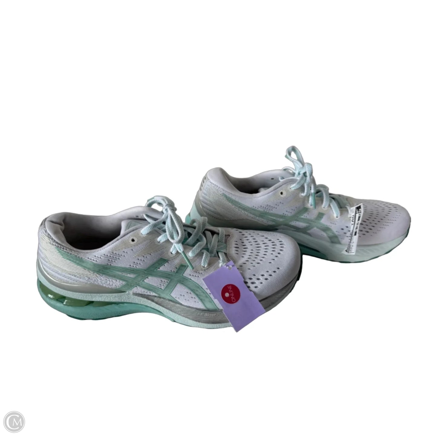 Shoes Athletic By Asics In Green & White, Size: 8.5