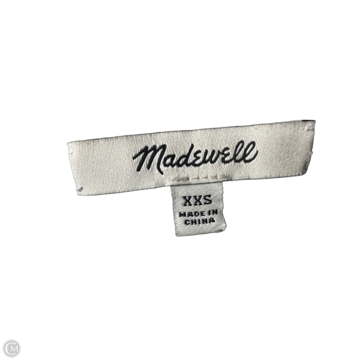 Sweater Short Sleeve By Madewell In Blue & White, Size: Xxs