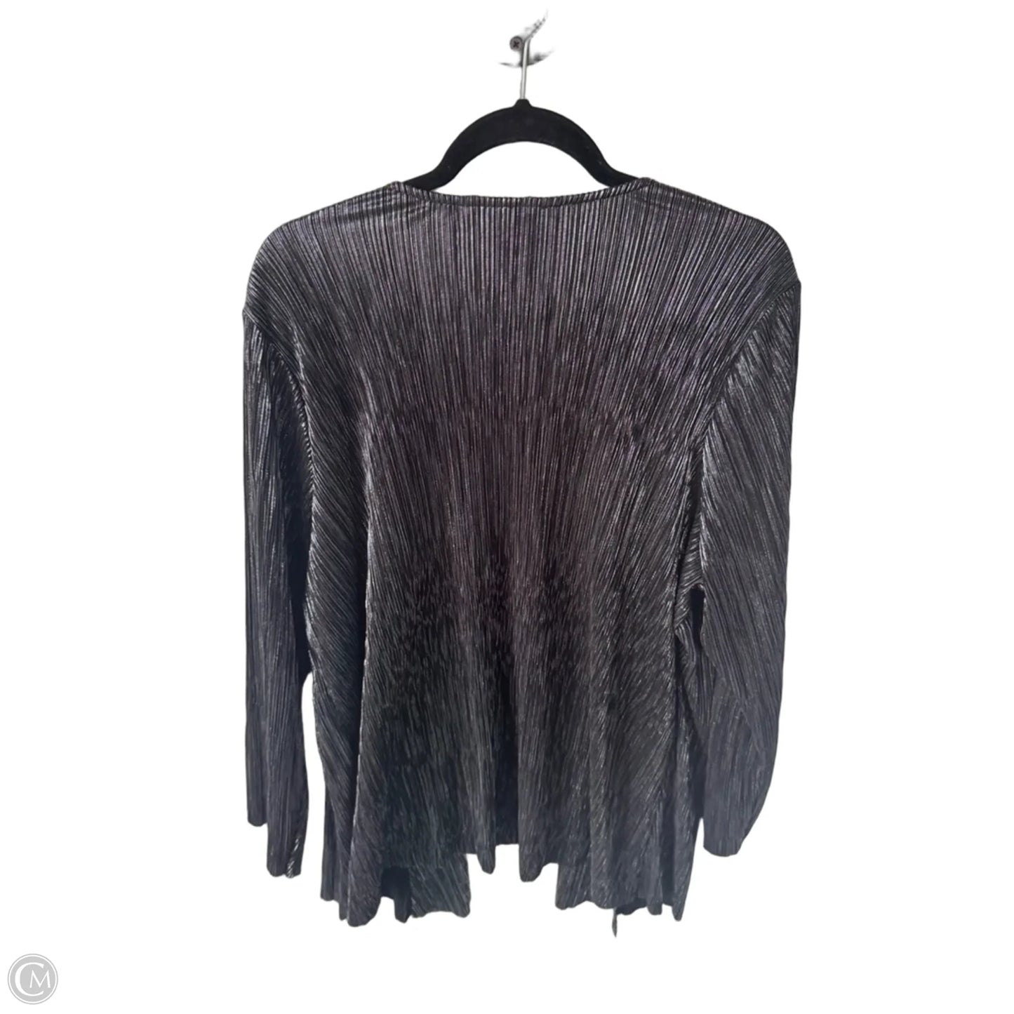 Cardigan By Cj Banks In Silver, Size: 3x