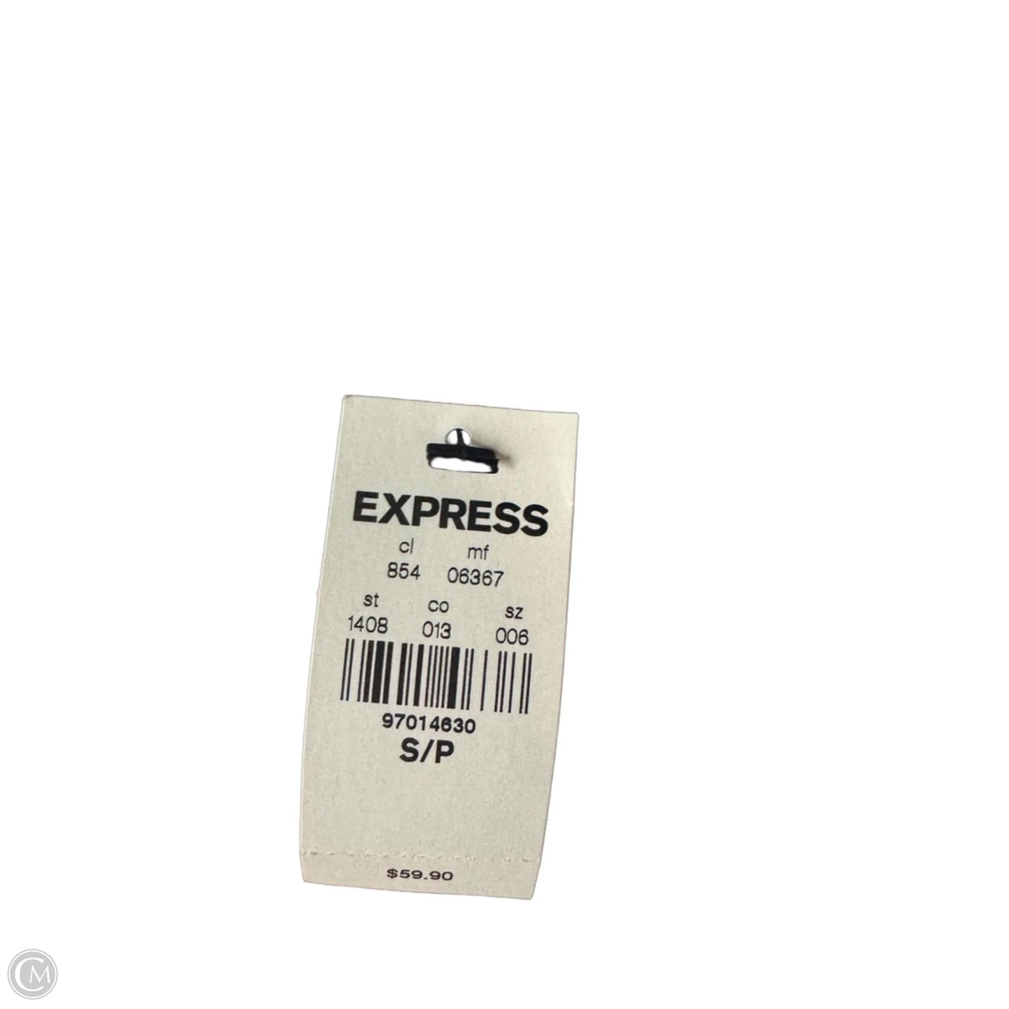 Blouse Long Sleeve By Express In Black & Grey, Size: S