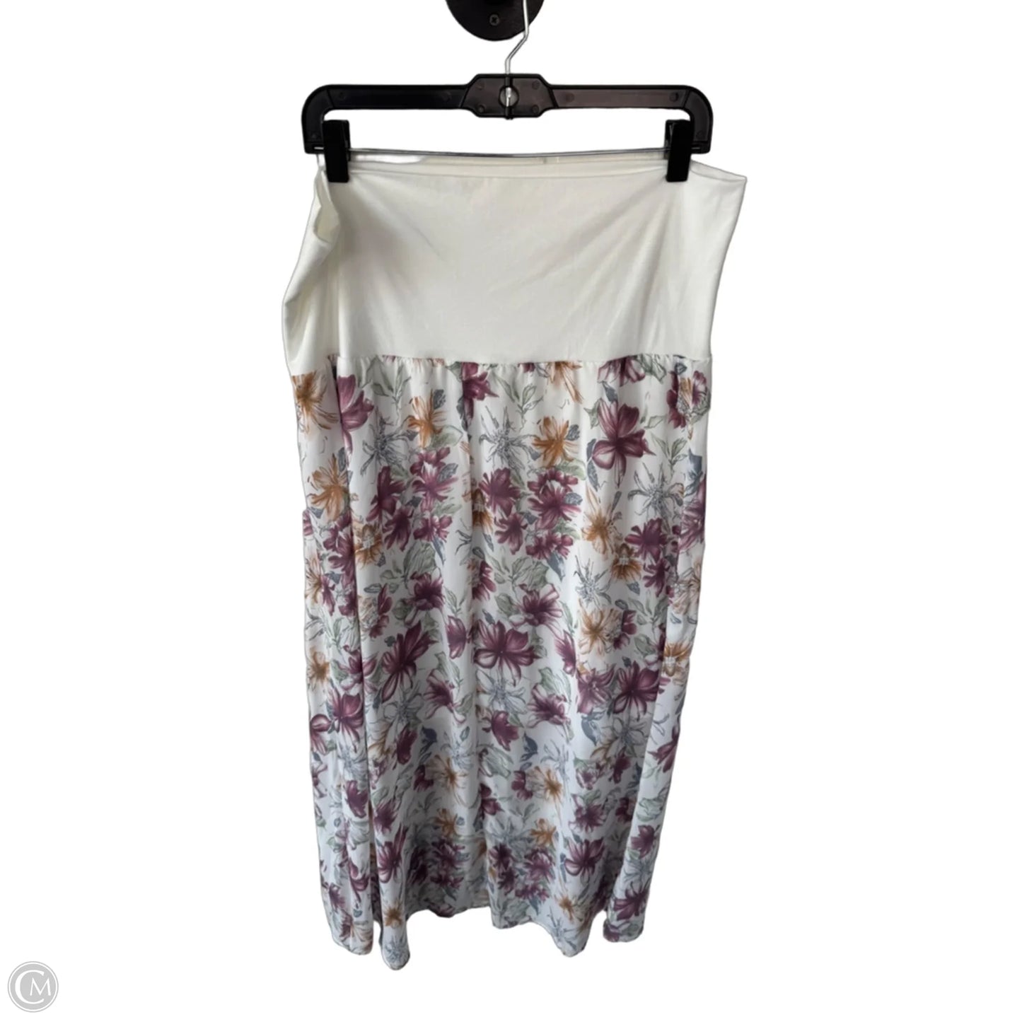 Skirt Maxi By Solitaire In Pink & White, Size: L