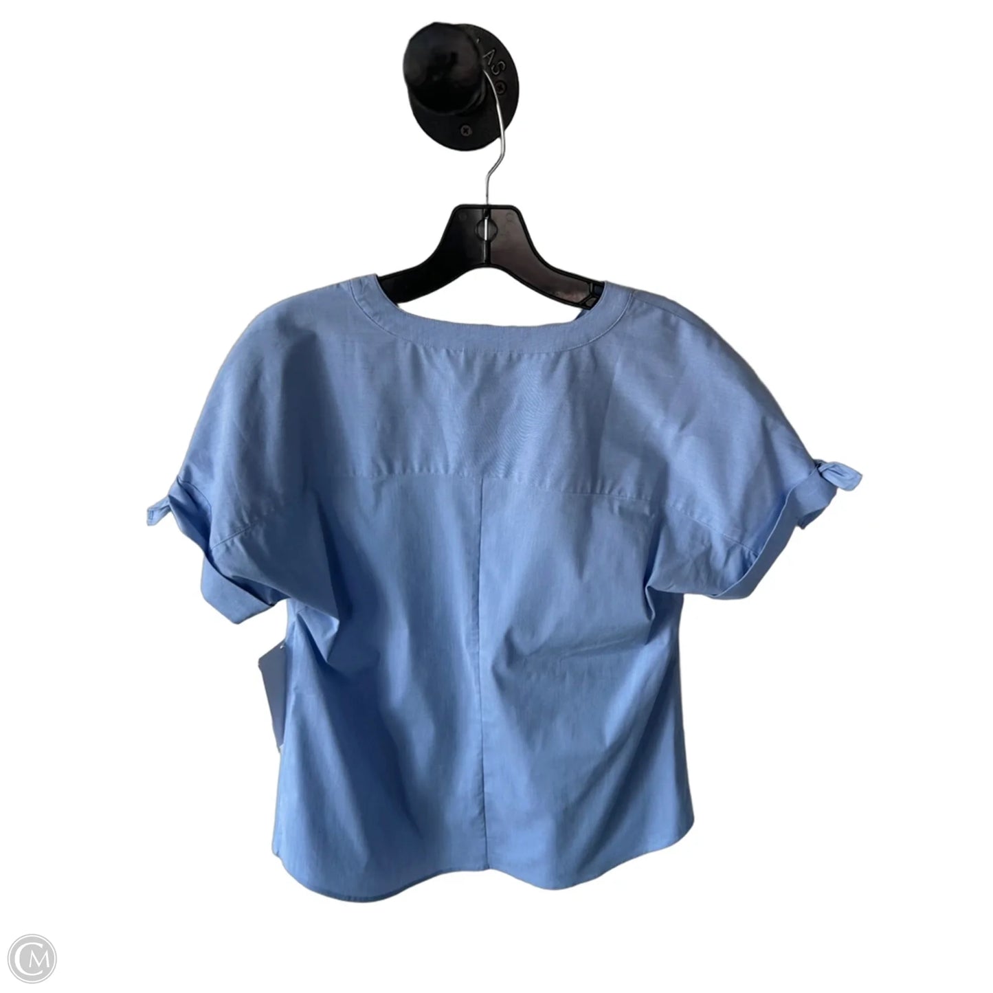 Blouse Short Sleeve By Talbots In Blue, Size: Mp
