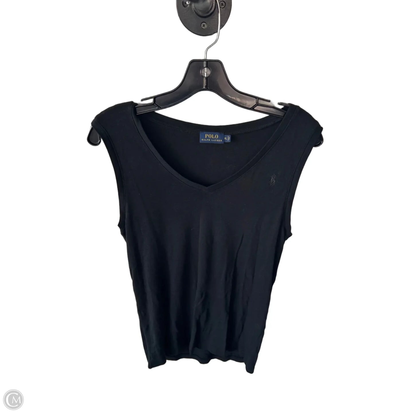 Top Sleeveless Basic By Polo Ralph Lauren In Black, Size: Xl