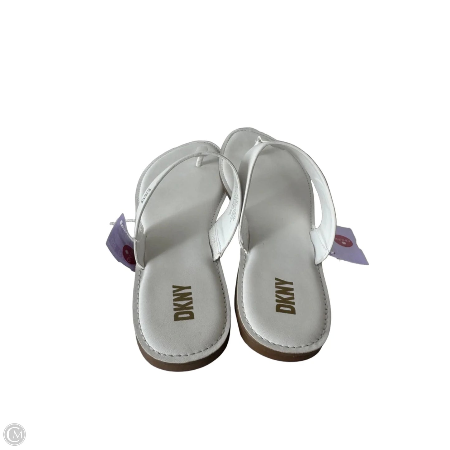Sandals Flats By Dkny In White, Size: 11