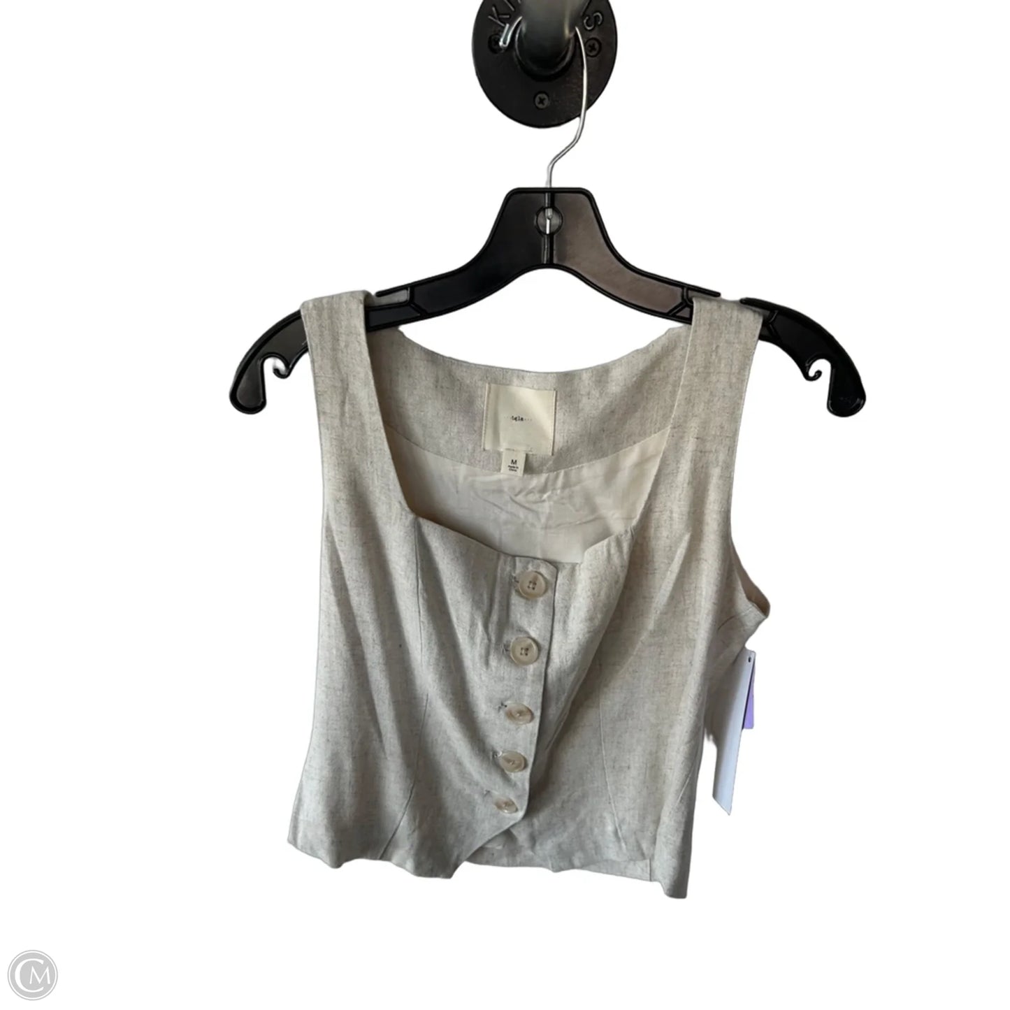 Vest Other By Clothes Mentor In Tan, Size: M