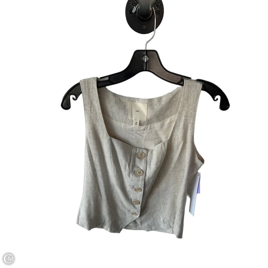 Vest Other By Clothes Mentor In Tan, Size: M