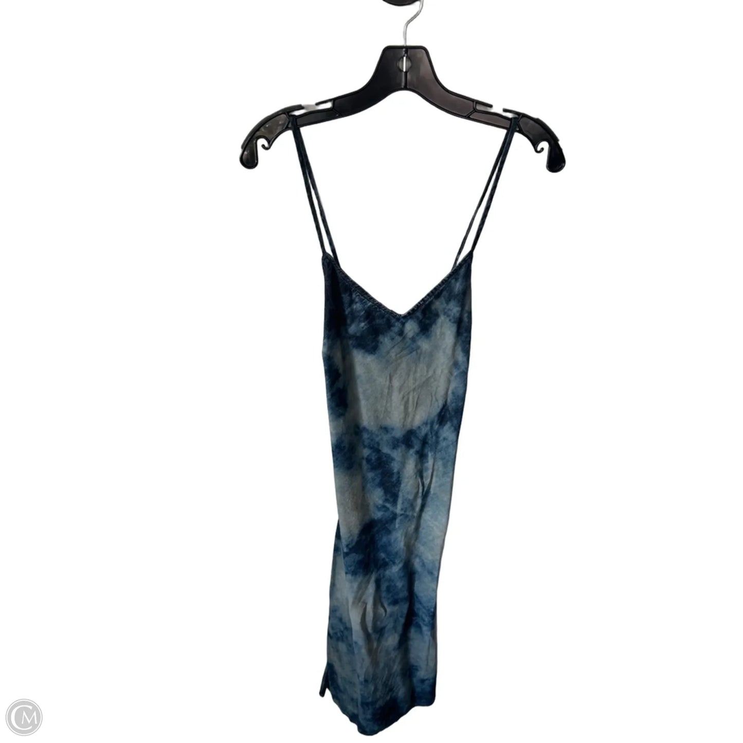 Dress Casual Midi By Adriano Goldschmied In Blue & Grey, Size: L
