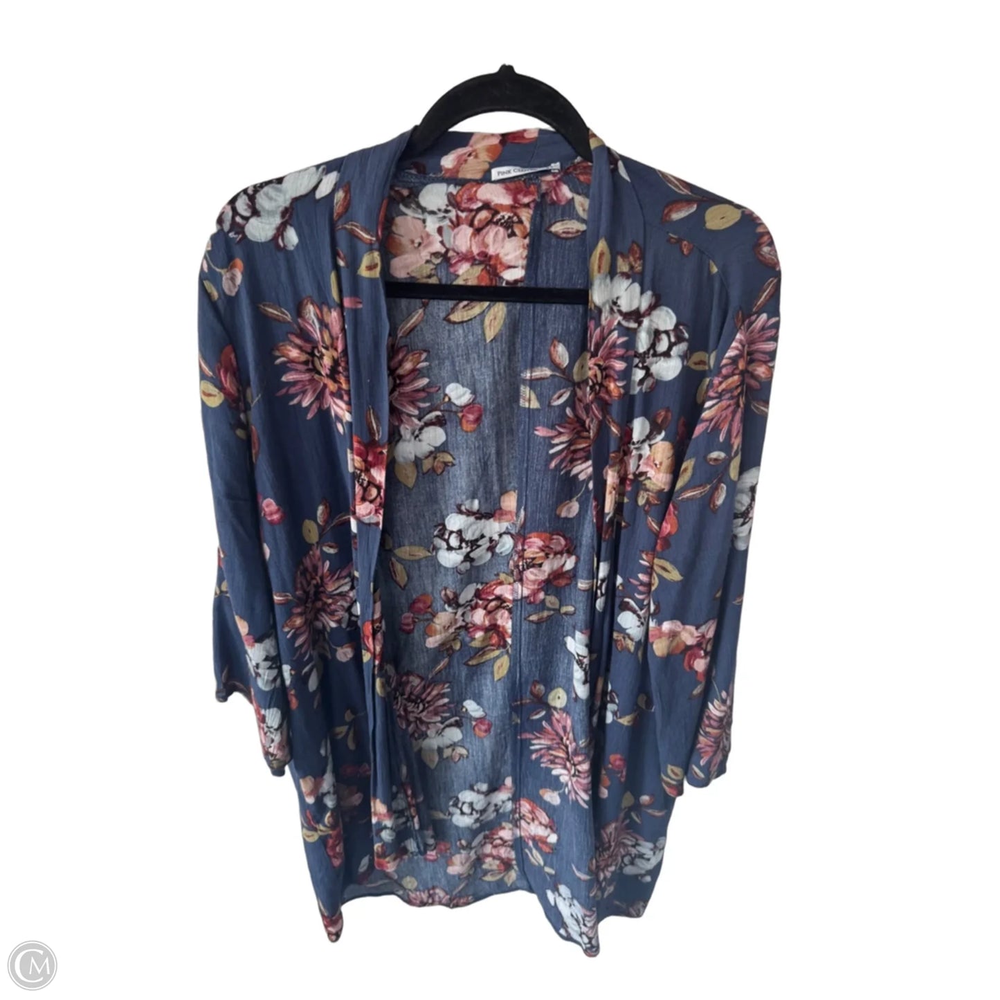 Kimono By Pink Clover In Blue & Red, Size: L