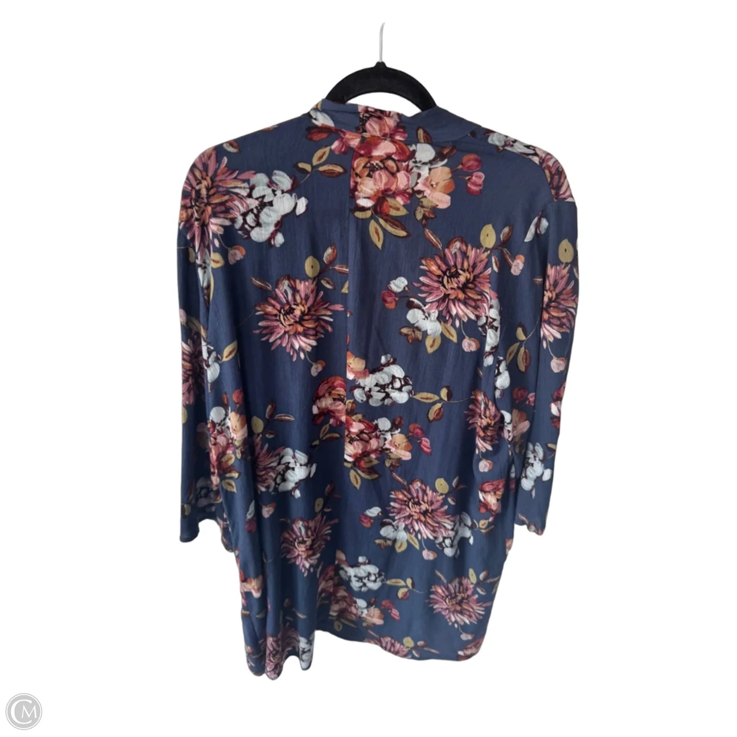 Kimono By Pink Clover In Blue & Red, Size: L
