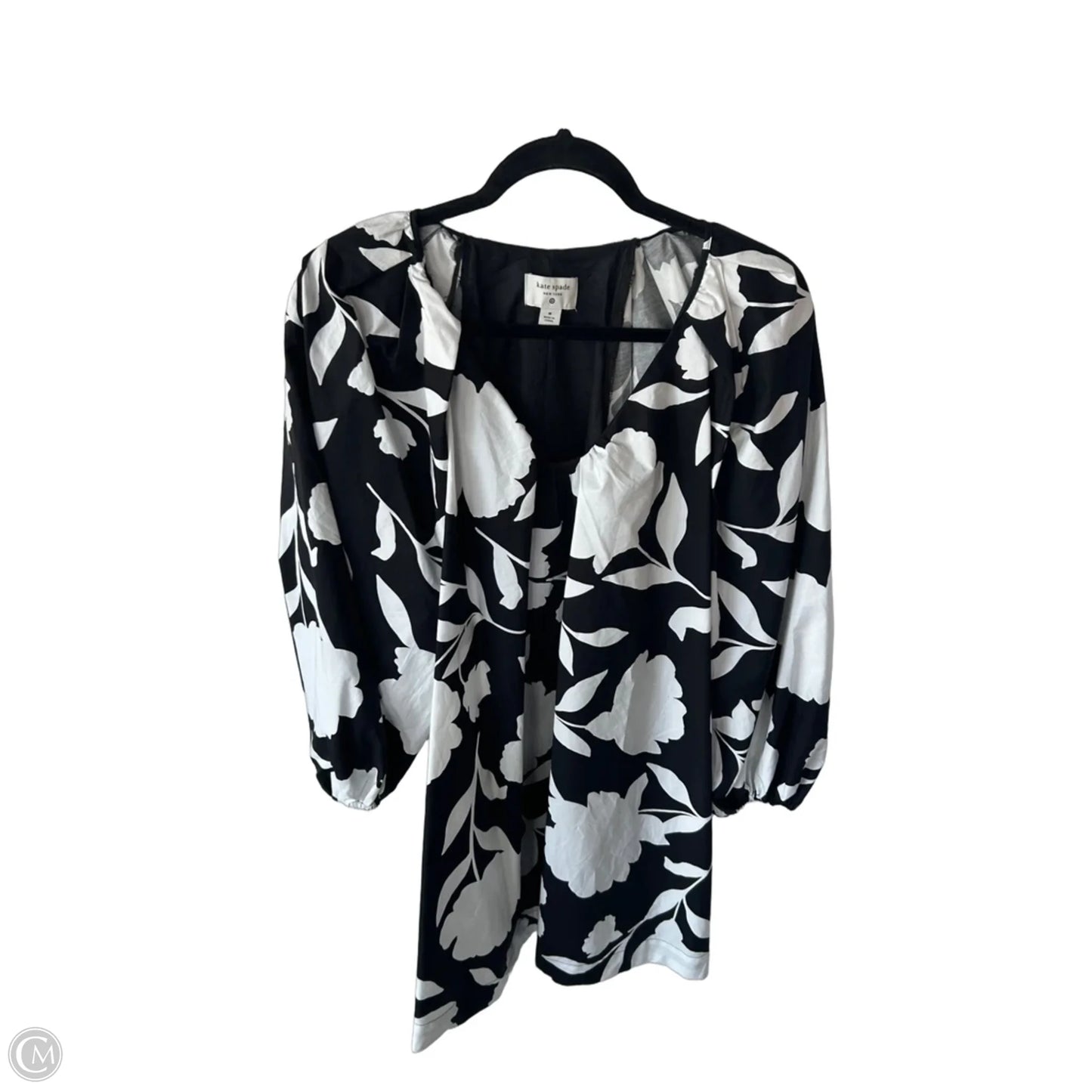 Dress Designer By Kate Spade In Black & White, Size: M