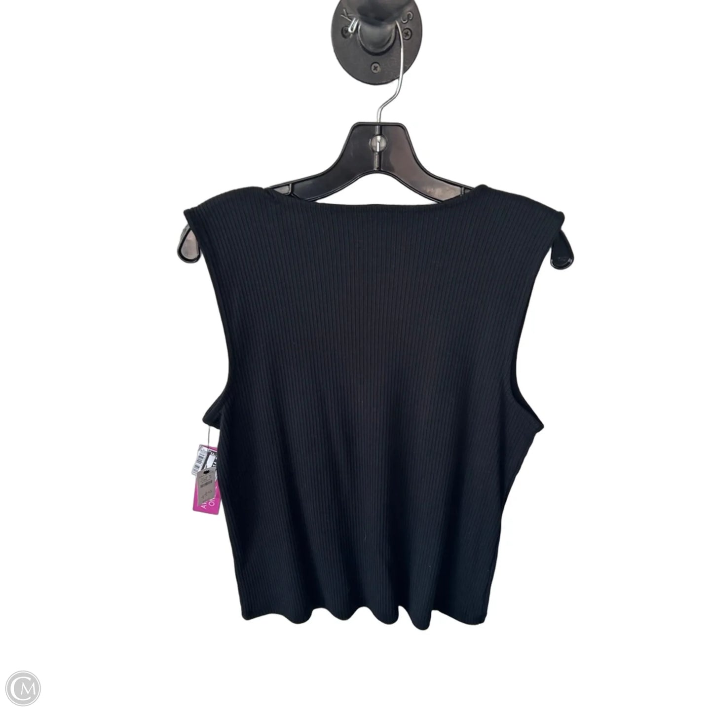 Top Sleeveless By Talbots In Black, Size: L