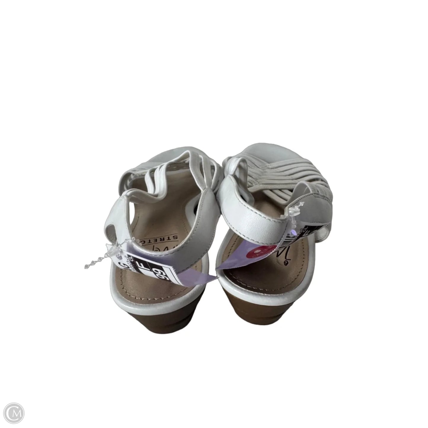 Sandals Heels Wedge By Impo In White, Size: 7.5