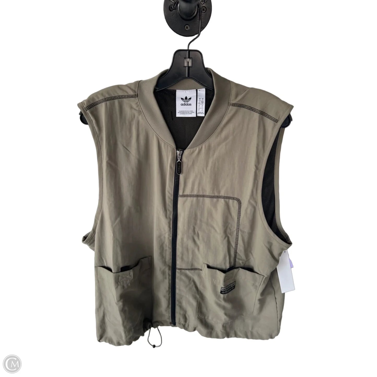 Vest Other By Adidas In Tan, Size: L