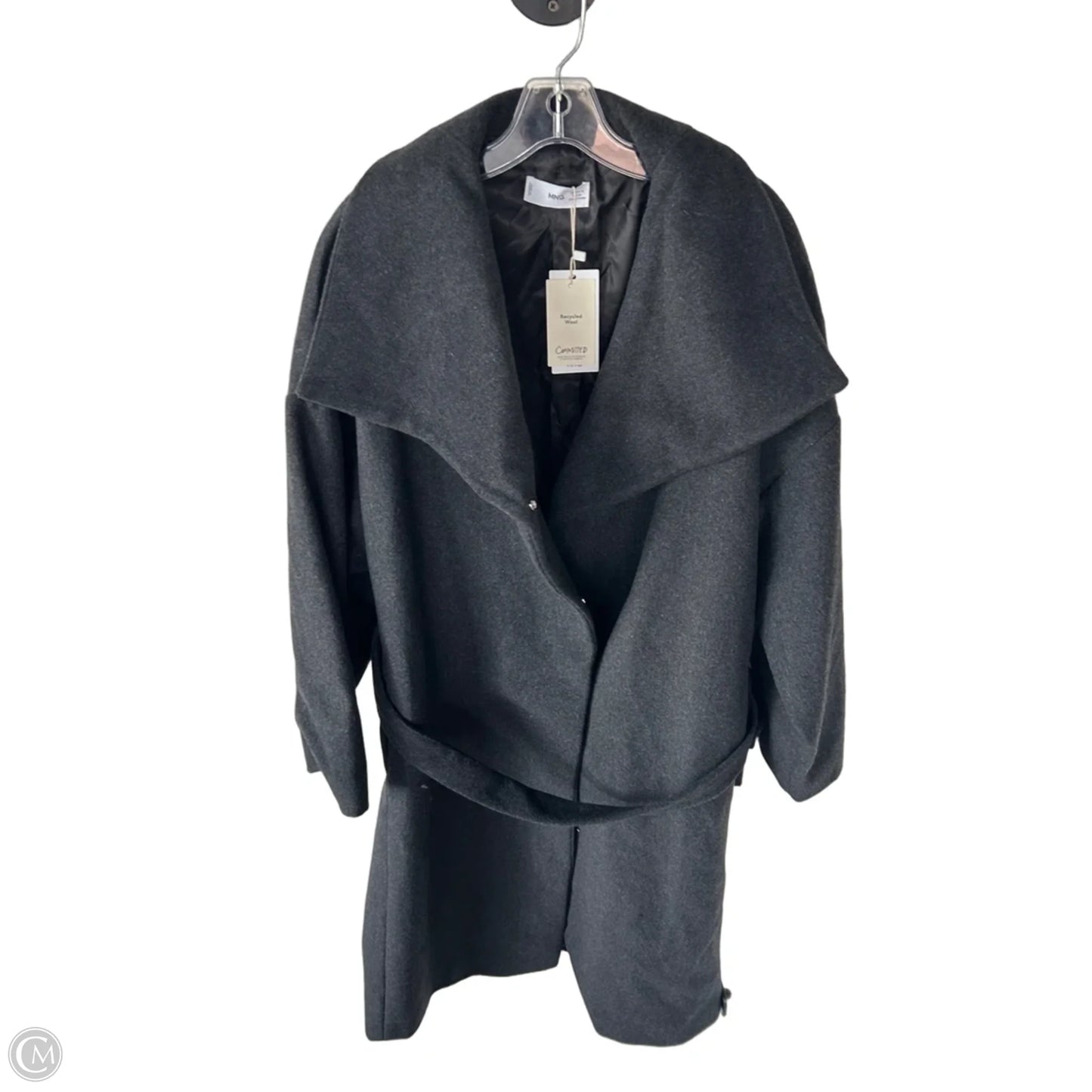Coat Wool By Mng In Grey, Size: Xl