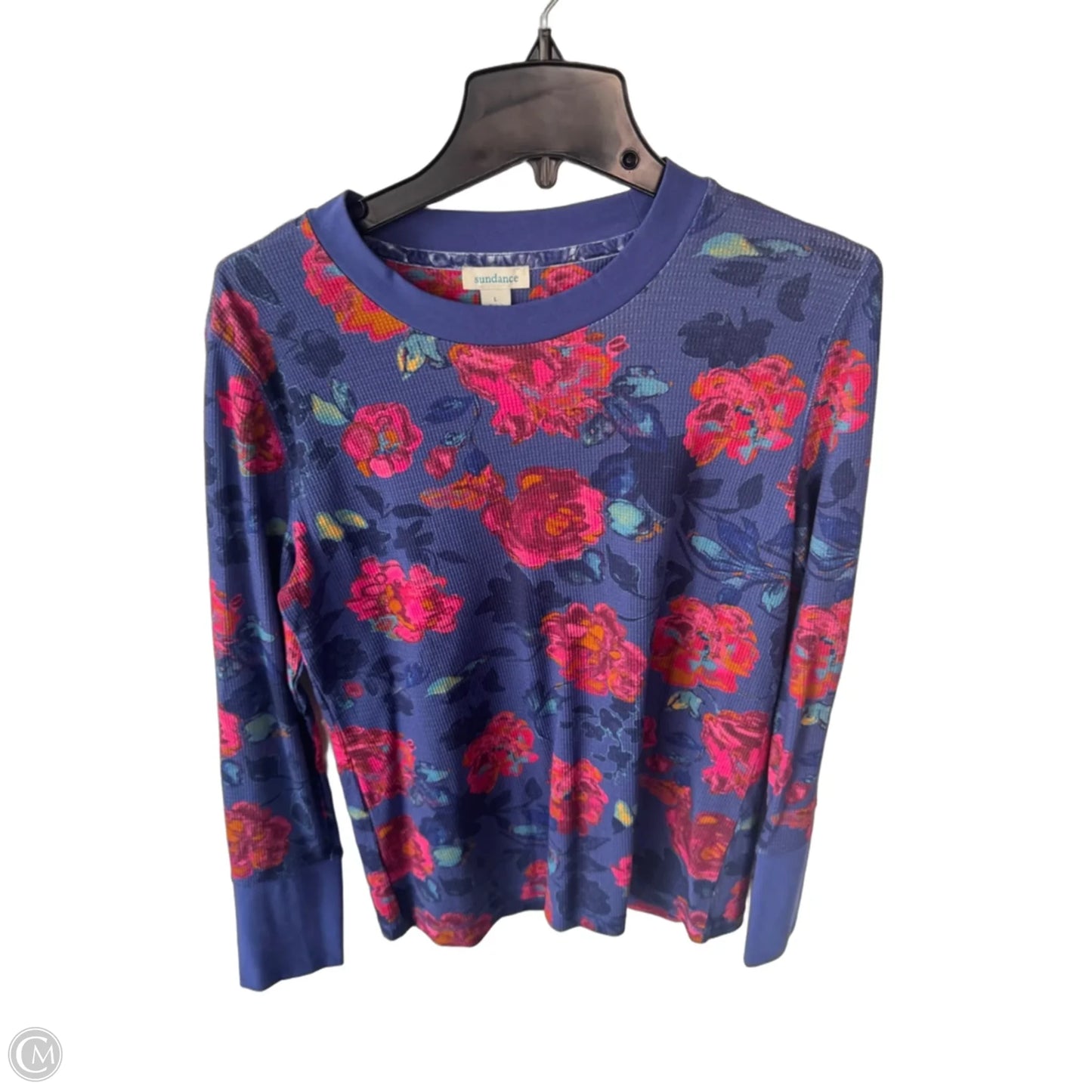 Top Long Sleeve By Sundance In Blue & Pink, Size: L