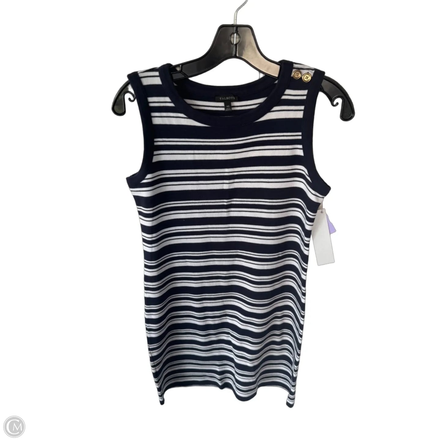 Dress Casual Short By Talbots In Blue & White, Size: Xs