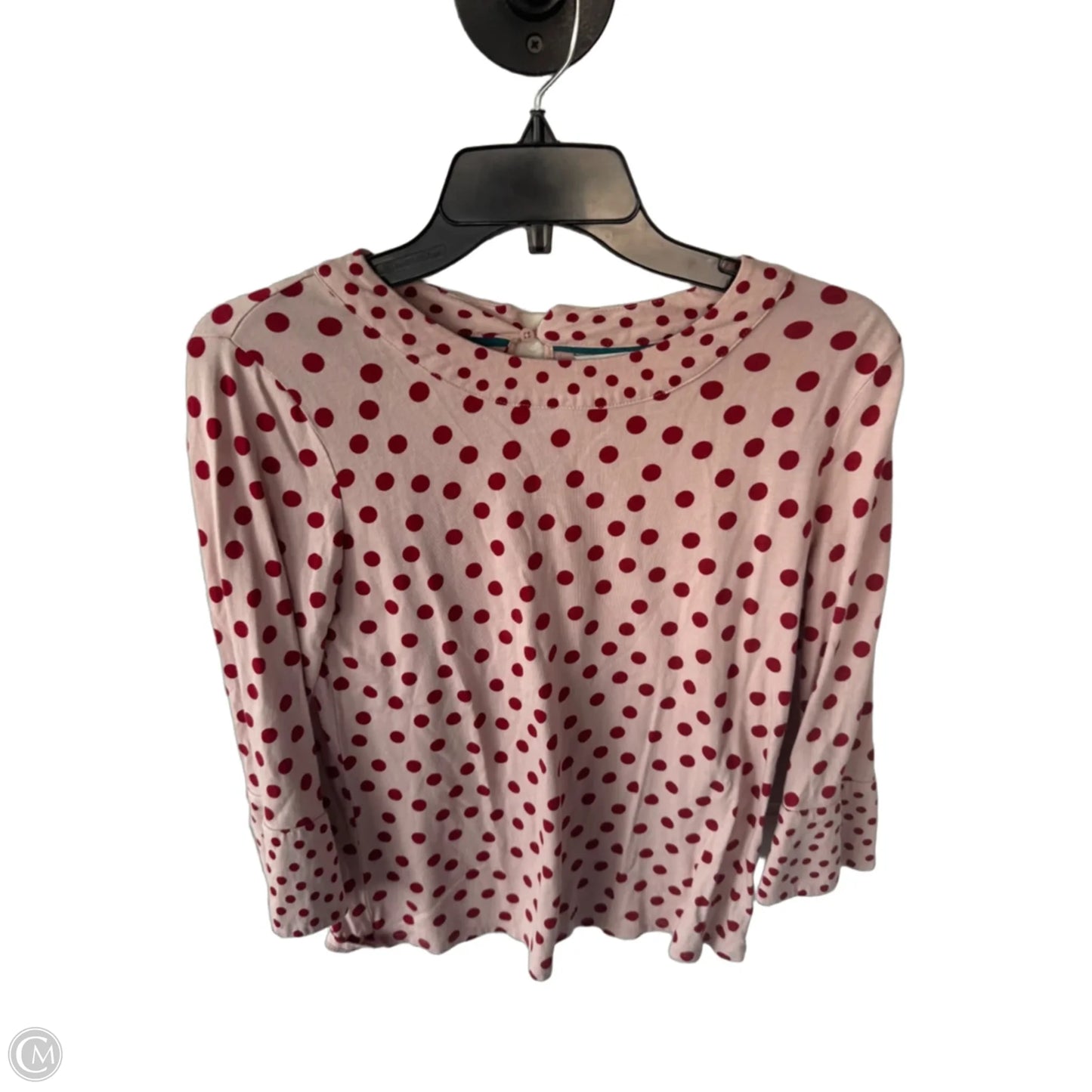 Top Long Sleeve By Boden In Pink & Red, Size: S