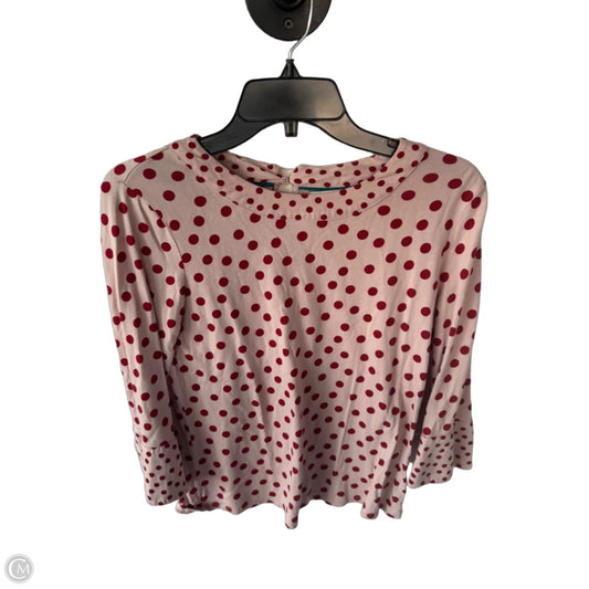 Top Long Sleeve By Boden In Pink & Red, Size: S