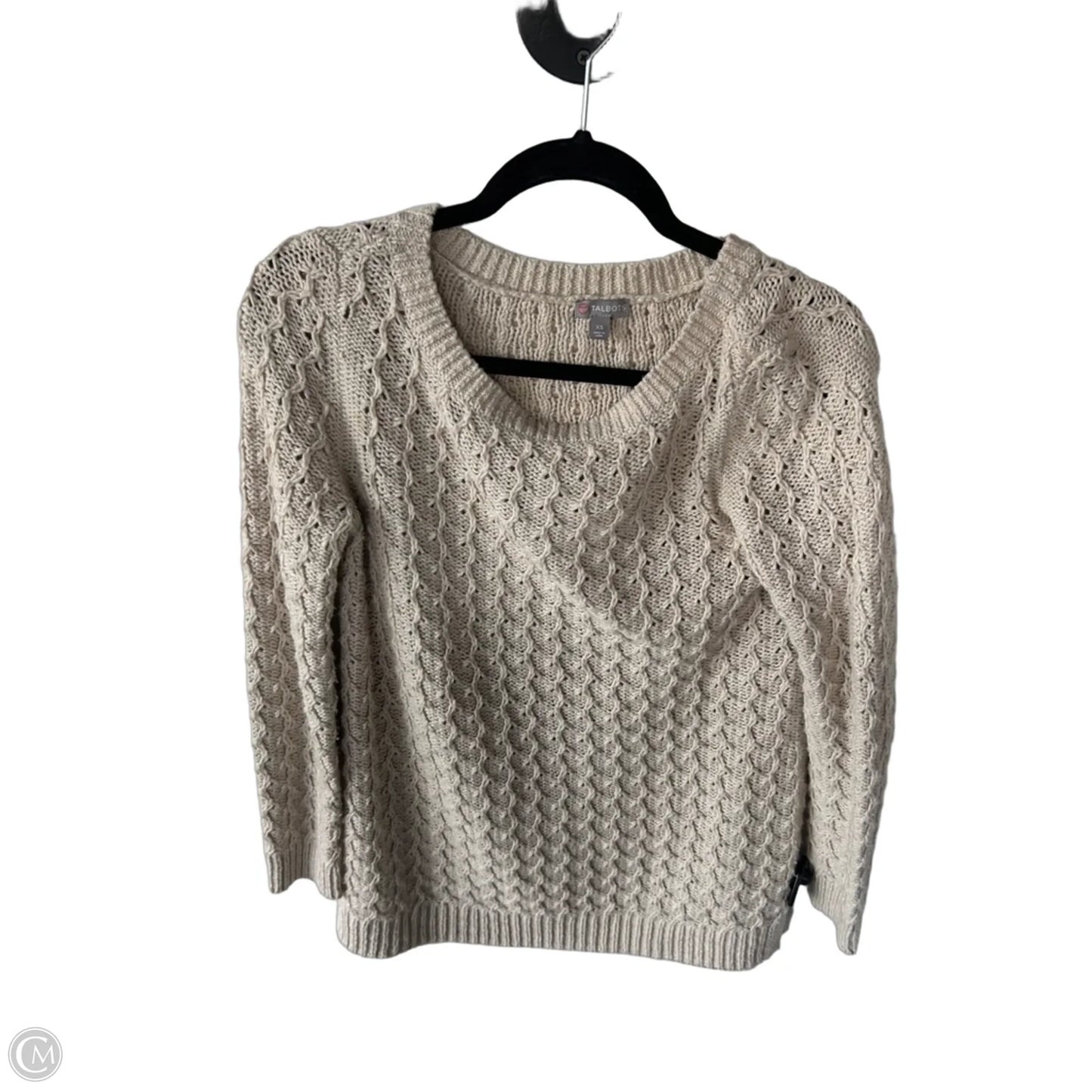 Sweater By Talbots In Tan, Size: Xs