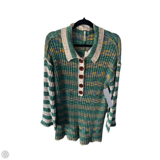 Romper By Free People In Green & Tan, Size: S