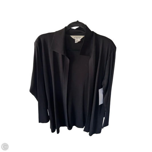 Sweater Cardigan By Misook In Black, Size: M