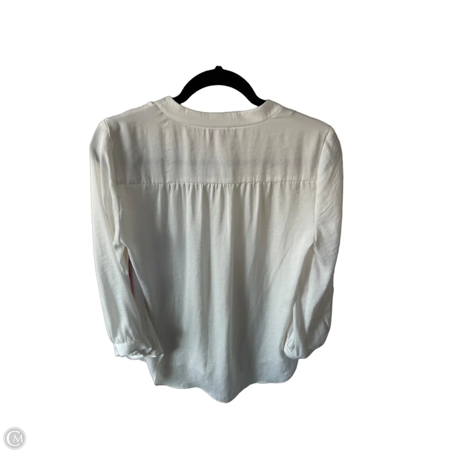 Blouse 3/4 Sleeve By Vince Camuto In White, Size: S