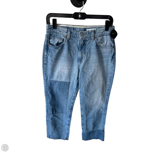 Jeans Straight By Ag Jeans In Blue Denim, Size: 4