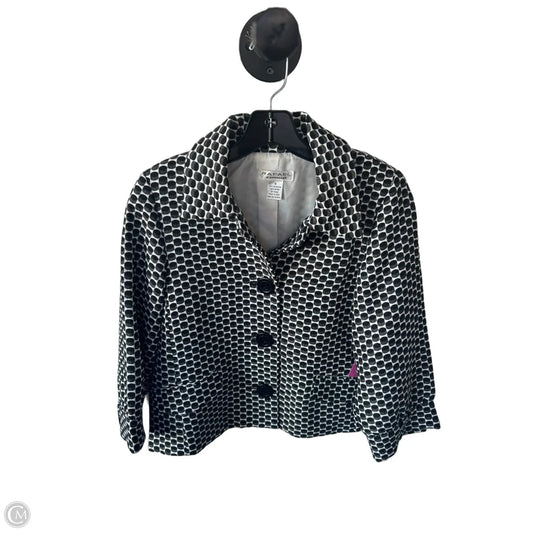 Blazer By Clothes Mentor In Black & Grey, Size: M