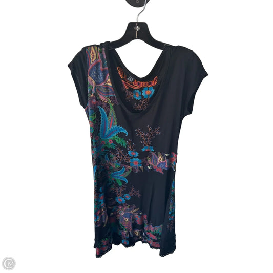 Skirt Midi By Desigual In Black & Blue, Size: S