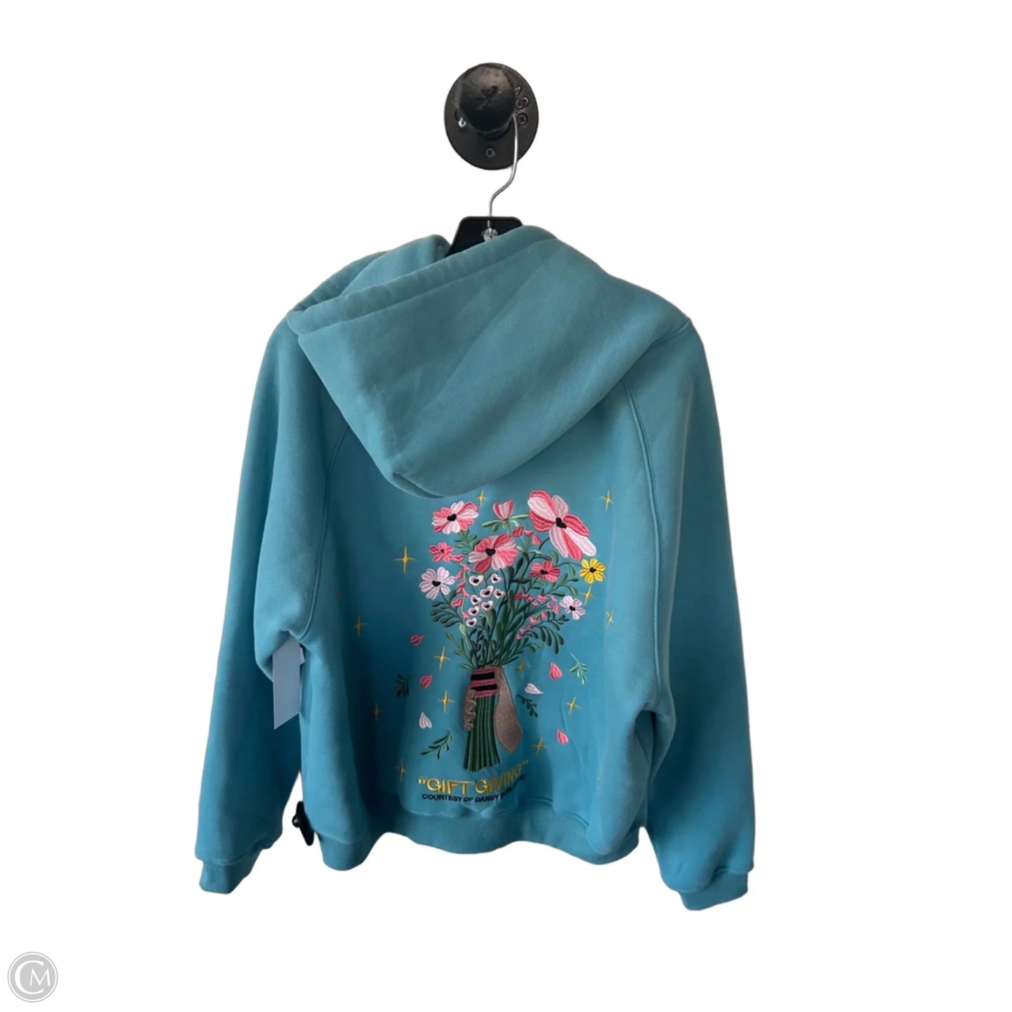 Sweatshirt Hoodie By Cmc In Blue & Pink, Size: Xl