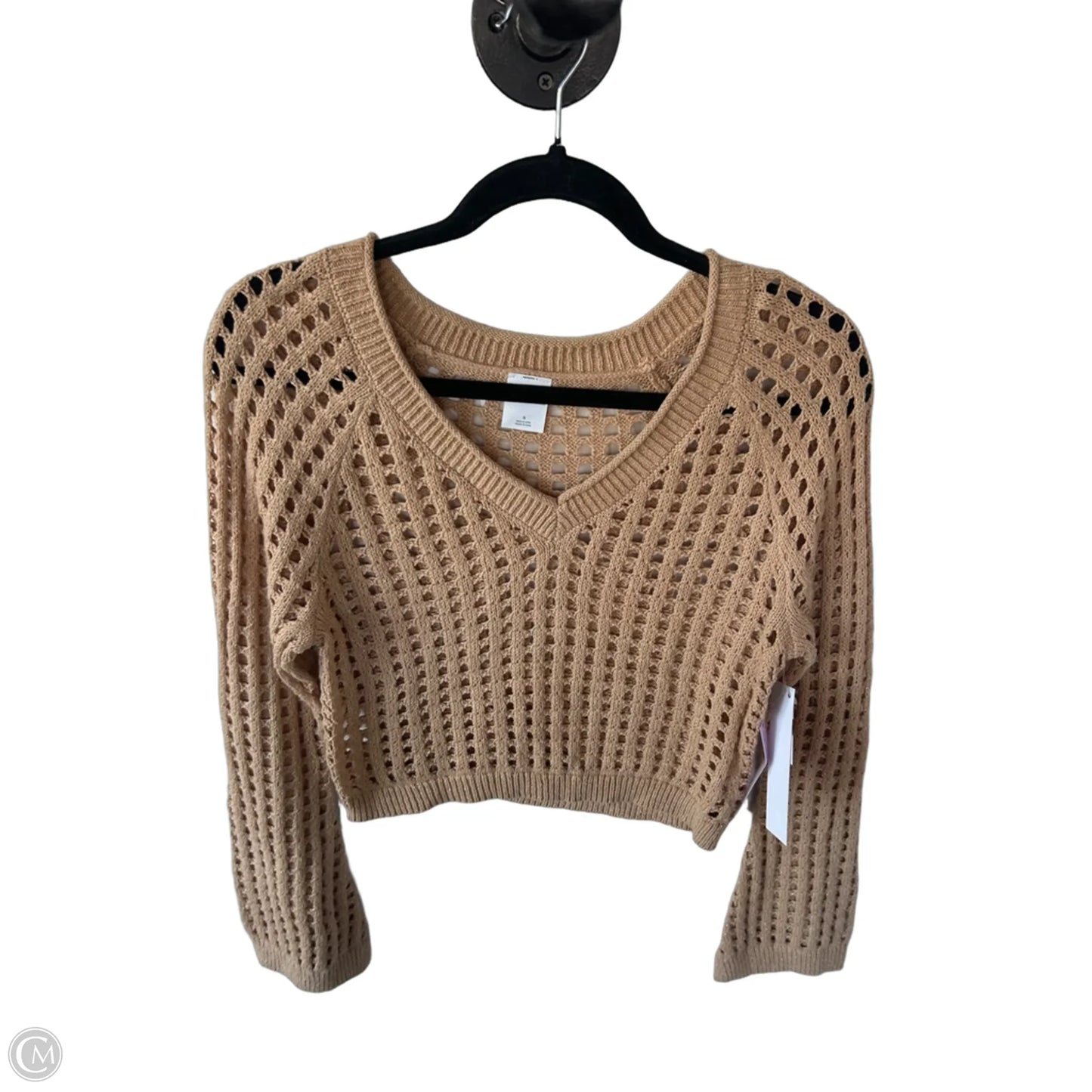 Sweater By Wild Fable In Brown & Gold, Size: S