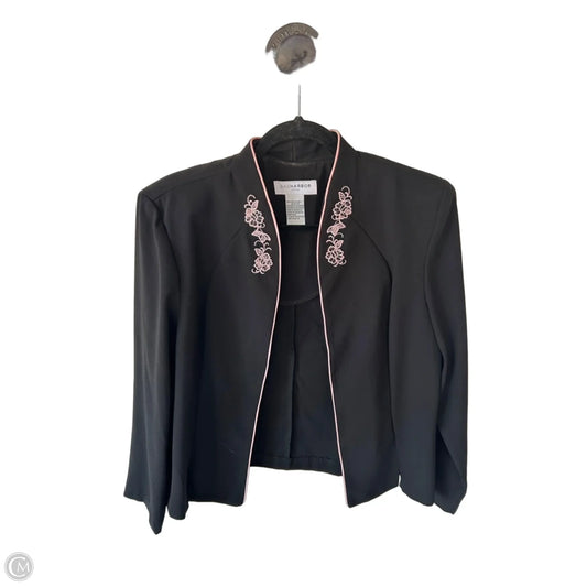 Blazer By Sag Harbor In Black & Pink, Size: L