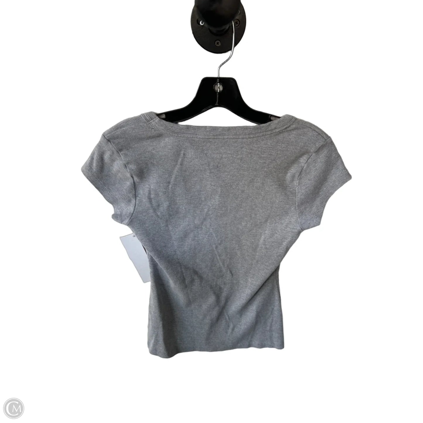Top Short Sleeve Basic By Pilcro In Grey, Size: M