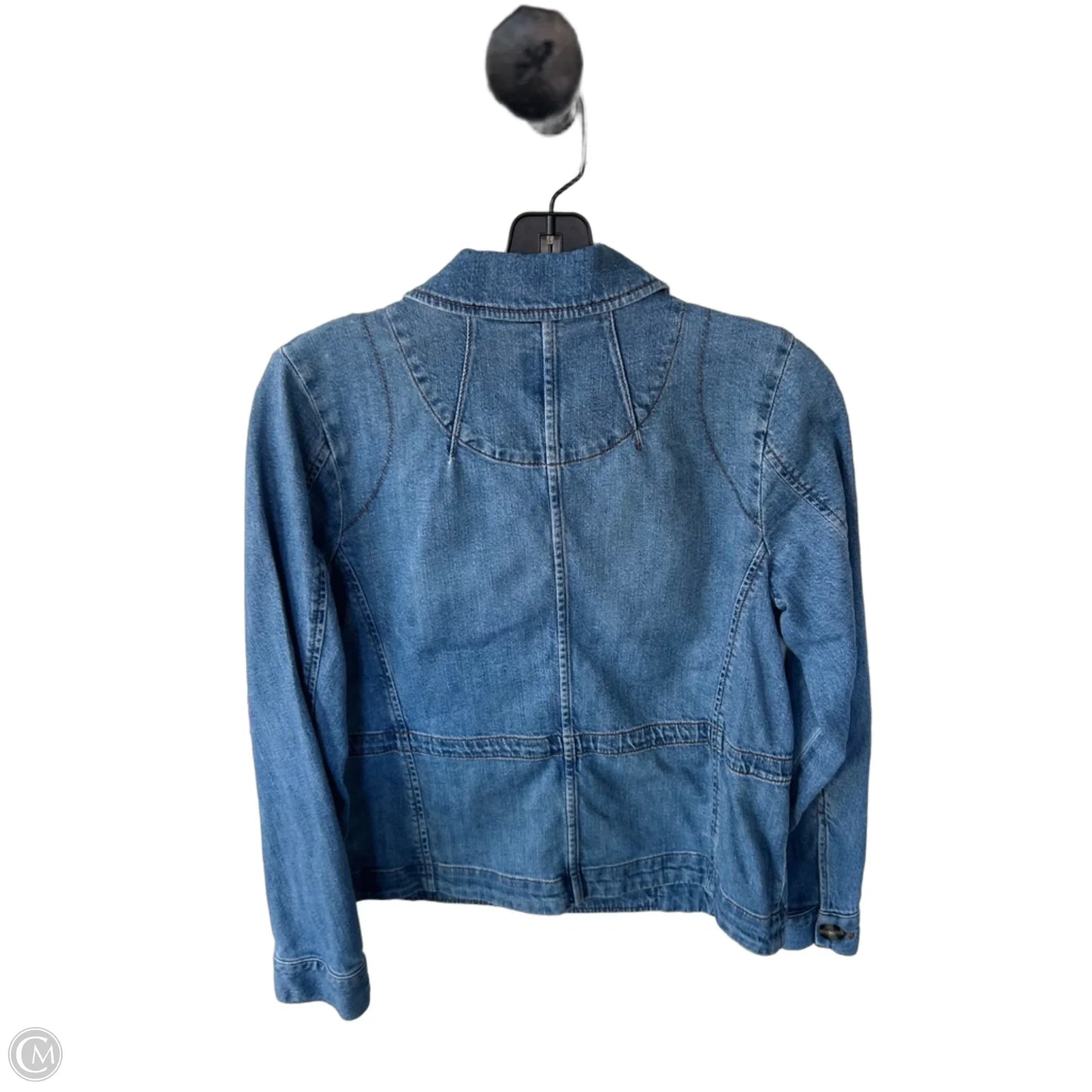 Jacket Denim By J. Jill In Blue Denim, Size: Xs