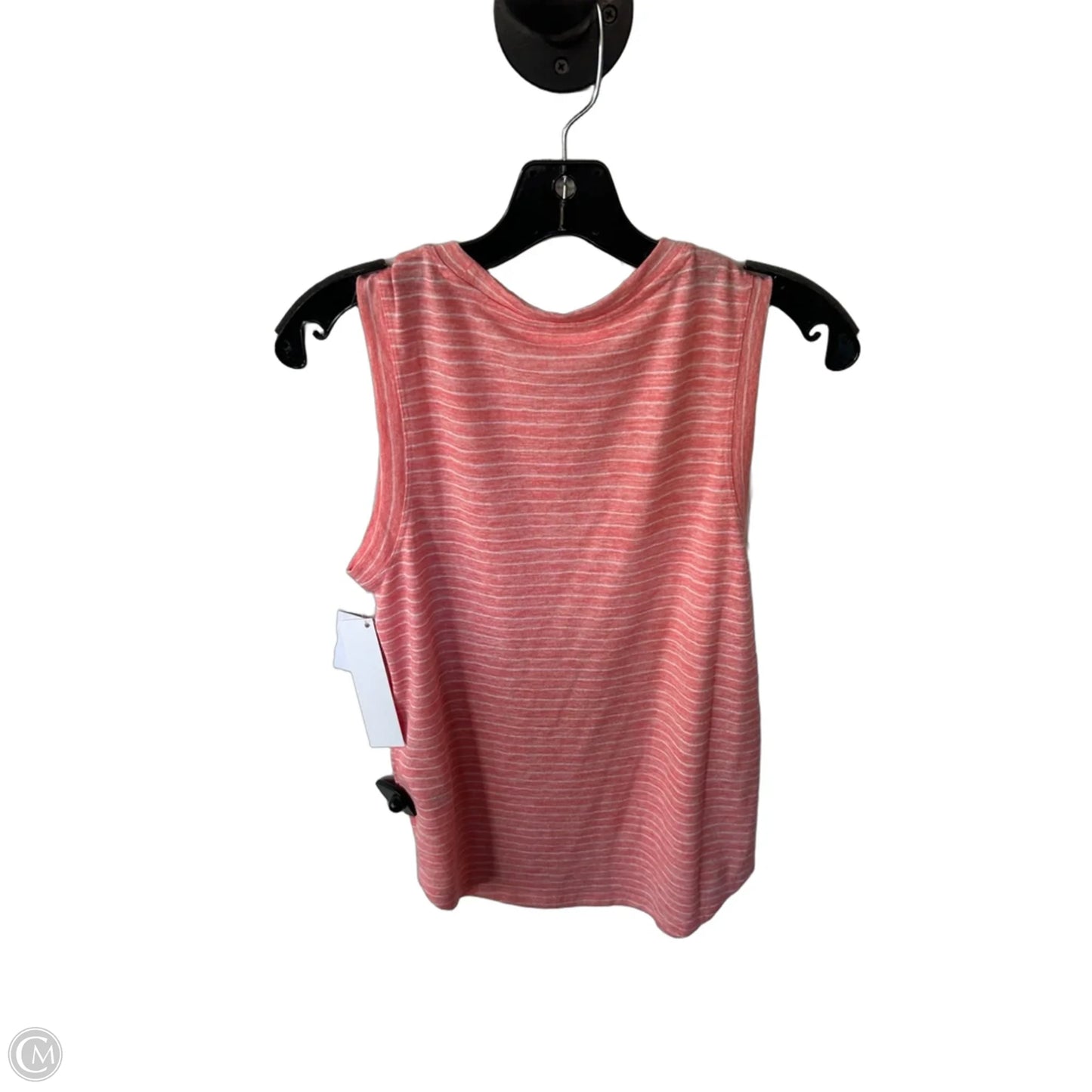 Athletic Top Short Sleeve By Athleta In Orange & White, Size: Xs