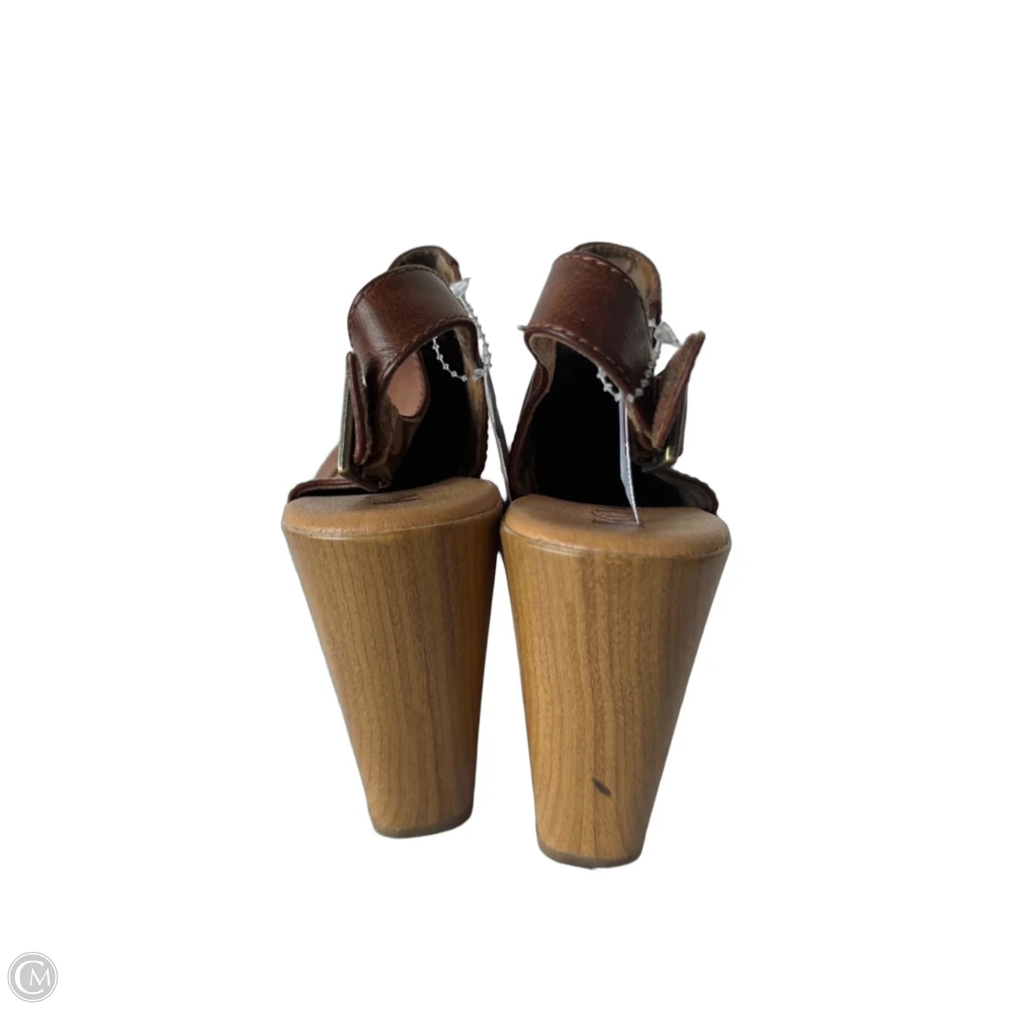 Shoes Heels Block By Korks In Brown, Size: 8