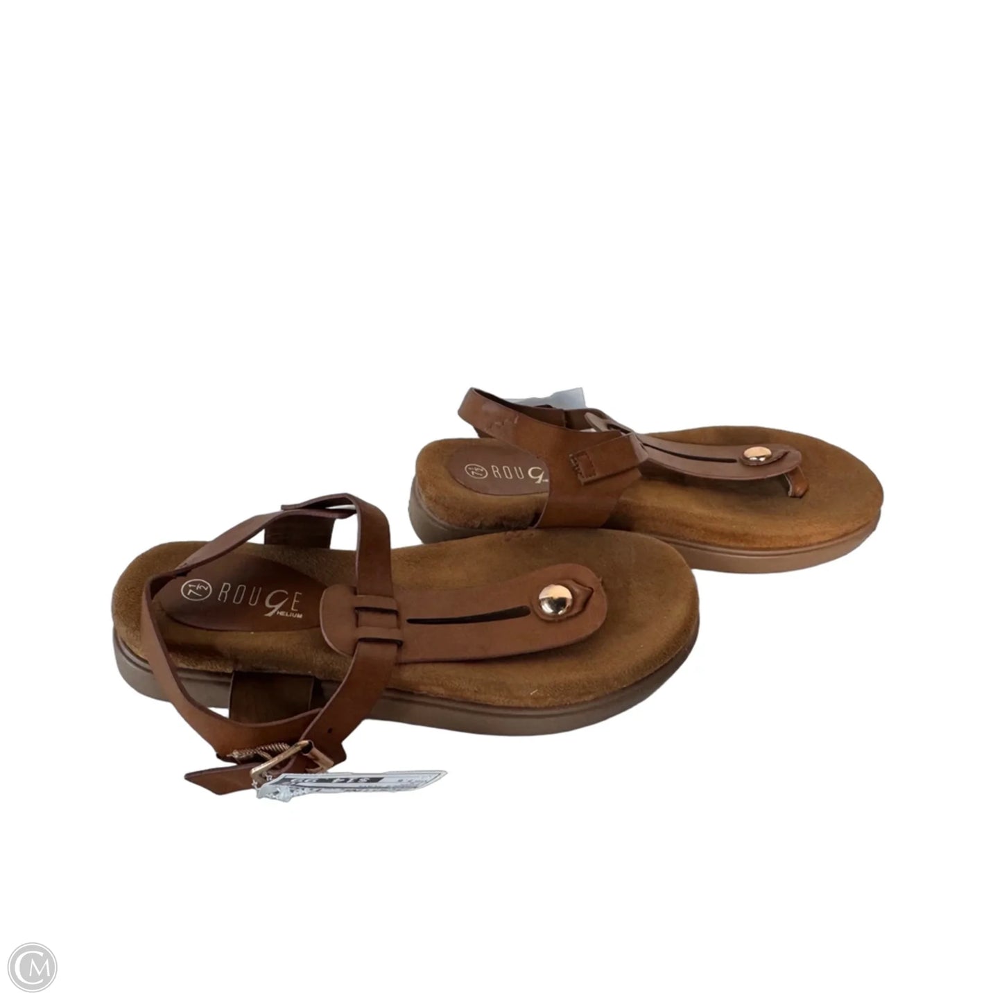 Sandals Flats By Rouge In Brown, Size: 7.5