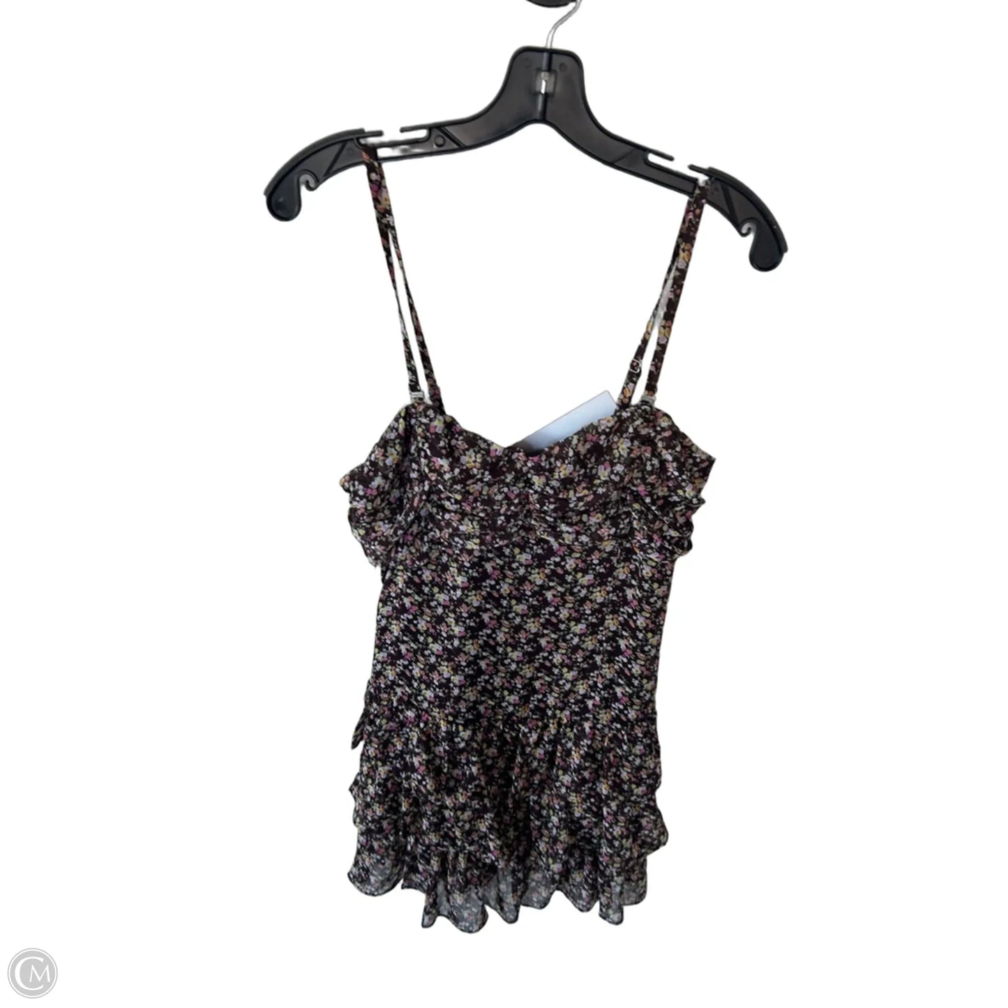 Dress Party Short By Express In Brown & Yellow, Size: M