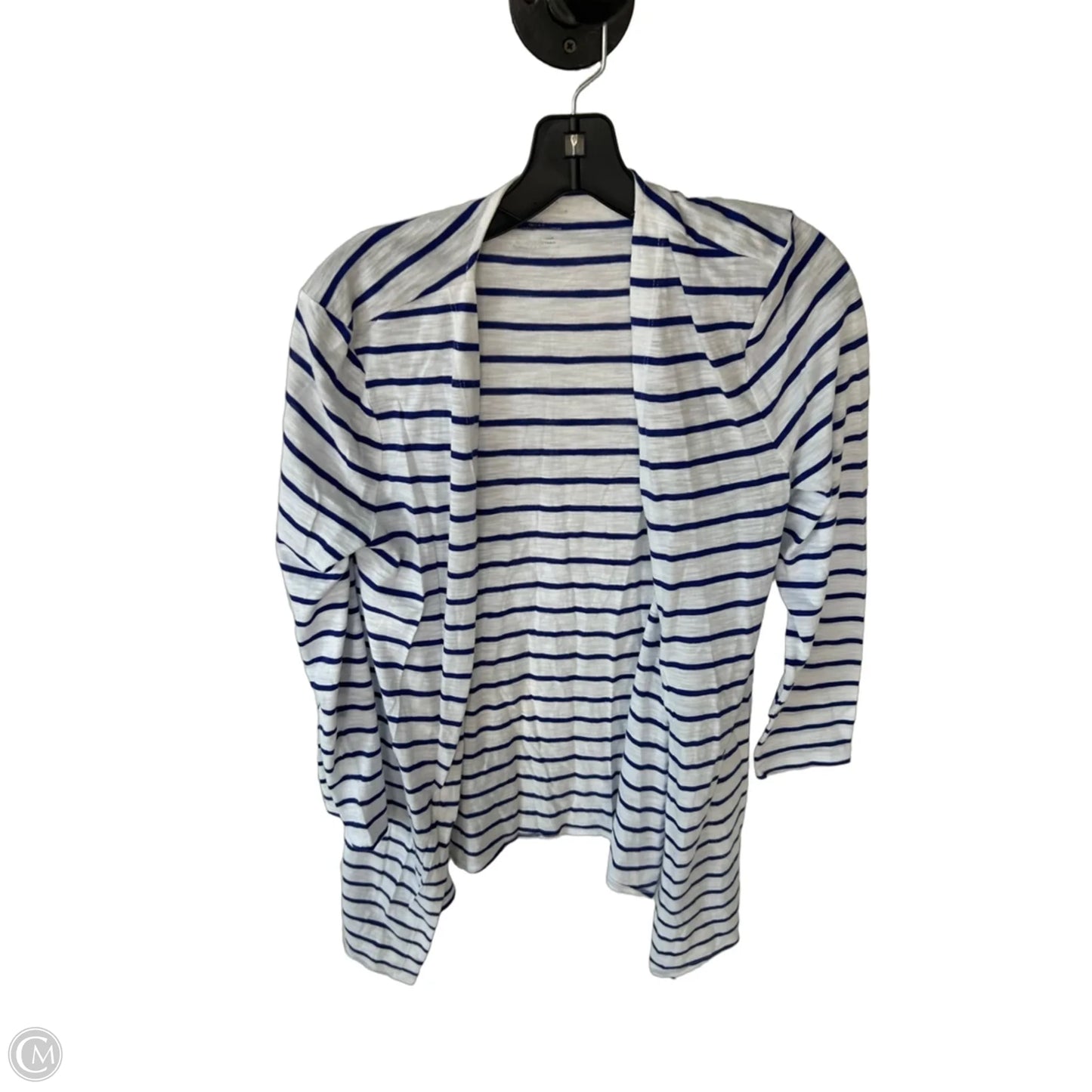 Cardigan By Chicos In Blue & White, Size: S